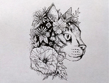 illustration pointillisme